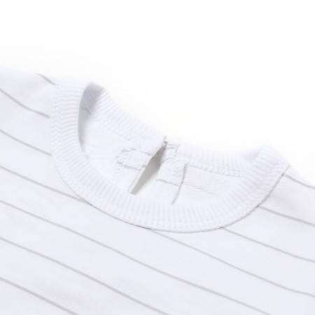 Longsliv Children's Minaku: Basic Line Baby, white/light gray color, height 80-86-7