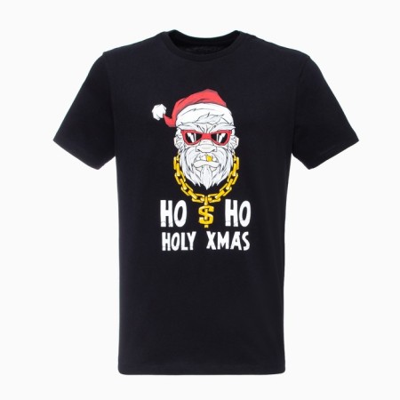 New Year's T -shirt, black color, size 56-6
