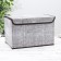 Stelly box for storage with a lid "Ronda", 38 × 24 × 24 cm, color gray color