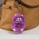 Fluffy on the ring "Monster Zubastik" Violet 10x8x8 cm