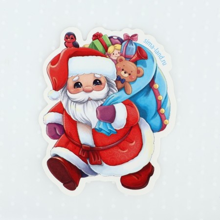 Packet for sweets "Grandfather Frost", 10 x 10 cm, New Year-2