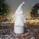 Soft toy "Santa Claus in a suit with sequins" 49x17 cm, silver-white