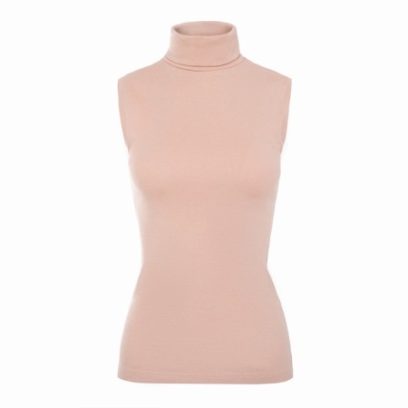Top female minku: Basic line beige color, rr 42-4