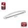 Skop handle (mod. 1012-128), m/o 128 mm, chromium color, point