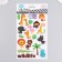 Plastic sticker "Animals in the tropics/on a farm" with sparkles 14x25 cm