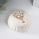 Coramics Casmic "Heart with Flower" with pearls 8.5x8.5x6 cm