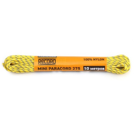 Paracord 275 reflective, nylon, yellow, d - 2.2 mm, 10 m-1