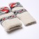 Women's mittens, white color, size 20-22