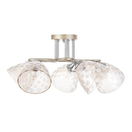 Lamp ceiling Sollar 60x60x26, 5x60W E27, gold, chrome-4