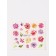 Slider-design for nails "Peonies", packing 6 pcs, multi-colored