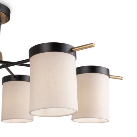 Freya FR5377CL-06B Bogy, 950x950x330 mm ceiling lamp, E14, 6x40W, black color black-3