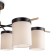 Freya FR5377CL-06B Bogy, 950x950x330 mm ceiling lamp, E14, 6x40W, black color black