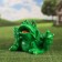 Figure Kashpo "Toad" Green, 20x32x22cm