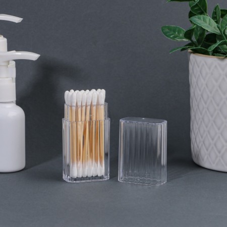 Organizer for storage, with a lid, 10.4 × 3.8 × 2.1 cm, the color is transparent-4