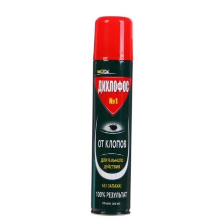 Insecticide tool "Dichlophos No. 1" Notox, from bugs, without smell, aerosol, 200 ml