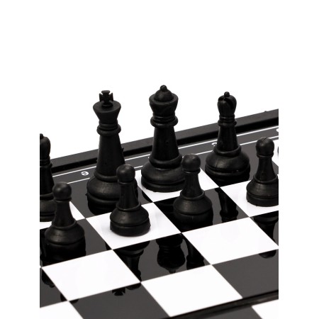 Magnetic chess 20 x 20 cm, King H-3.3 cm, d-1.5 cm, plastic board and figures-5