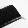 Women's wallet with lightning, black color
