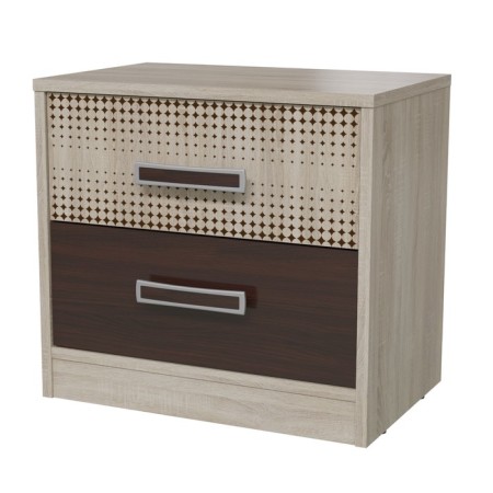 Rumba bedside table, 500 × 330 × 465 mm, the color of the sonoma / wenge oak