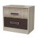 Rumba bedside table, 500 × 330 × 465 mm, the color of the sonoma / wenge oak