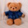 Soft toy "Bear" in a sweatshirt, 28 cm, color mix