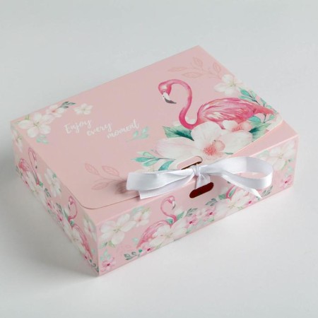 Gift box, packaging, "Enjoy EVERY MOMENT", 16.5 x 12.5 x 5 cm-1