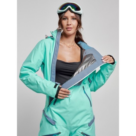 Ski -lifting women's hinge, size 42, turquoise color-16