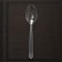 Spoon of plastic disposable "premium", 18 cm, transparent color