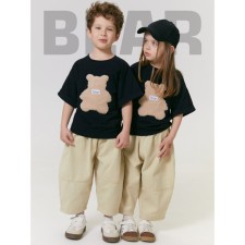 Футболка детская Amarobaby Bear, рост 116 см, цвет чёрный