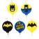 Candle for the cake "Happy Birthday!", 5 pieces, superheroes