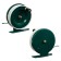 Inertial coil, metal plastic, diameter 6.5 cm, dark green/white color, 801