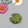 Decor for creativity claims. suede "color chamomile" mix 2.5x2.5 cm