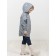 Vetrovka for girls, height 116 cm, silver color