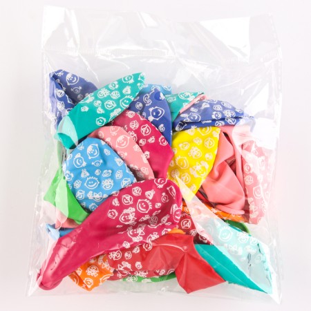 Shar Latex 12 "Children's smiles", pastel, set 25 pcs., Mix colors-1