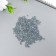 Glass beads 8/0 "matte translucent. Gray gasoline" 10 g
