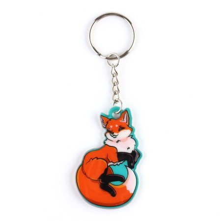 Key keychain "Fox", 5.5 x 3.5 cm-2