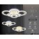 LED ceiling LED with Ambrella Light, Original, FA8808, LED, 158 W, 11850LUM, 3000-6400K, white color.