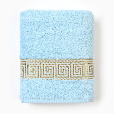 Terry towel MEANDRO 50x90cm, Blue color, 460g/m, HL100%-4