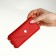 Pocket Key on the button, Textura, length 15 cm, ring, red color