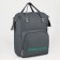School textile Backpack “Live in a high”, with a pocket, 25x13x38, gray