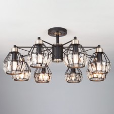 Люстра Lord 8x60Вт E14 чёрный 76x76x36см