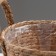 Kashpo wicker "safari" with handles, 21.5x21.5x18.8 cm, natural