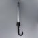 Umbrella - semi -automatic cane "Kant", 8 spokes, r = 43 cm, black/transparent color