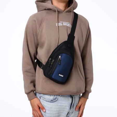 Backpack-sling, 17*8*30 cm, lightning department, 3 n/k, blue-7