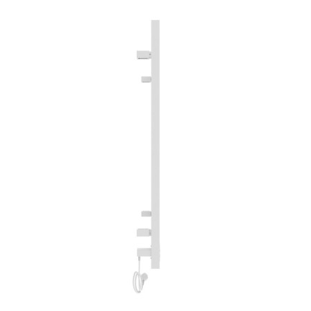Towel electric heated Laris Astor ChK12, 350x900 mm, 12 crossbars, left, white-3
