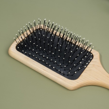 Massage comb, 24.5 × 9 cm, beige color/black-2