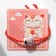 Bracelet "Cat" NECO, white-red color, cat mix
