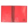 Folder with 10 A4, 500 μm inserts, calligrata, pocket on the spine, red