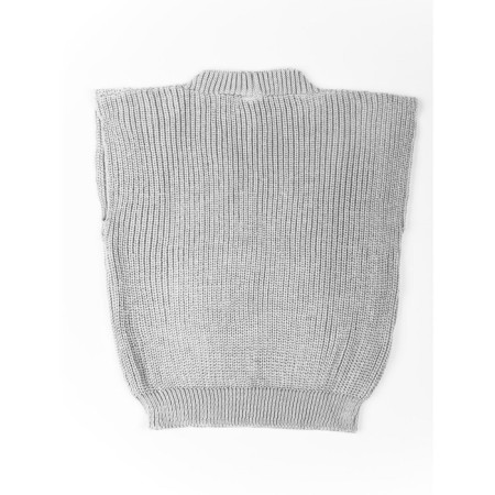 Жилет для девочки Amarobaby Knit, рост 134 см, цвет серый-19
