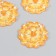 Decor for creativity plastic "Lace Flower" Orange 3.2x3.3 cm