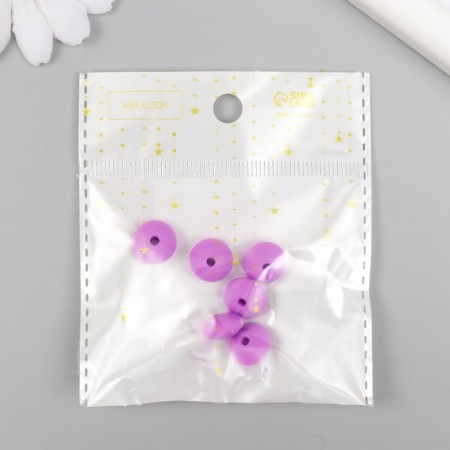 Busina silicone "flattened" purple d = 1.2 cm-2